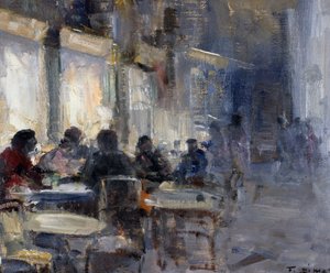 Schmidt Cafe at Night
