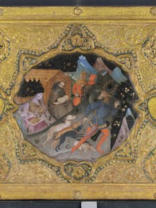 (Detail) from The Story of Diana and Actaeon, with Saint Jerome: a Cassone Panel