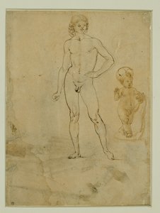 A Naked Youth, Standing; The Infant Jesus; Female Portrait Turned to the Right