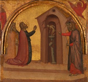 Saint John the Evangelist Causes a Pagan Temple to Collapse