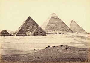 The Giza pyramid complex, Egypt