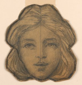 Head of a Woman (Project for Stained Glass) by Francis Augustus Lathrop