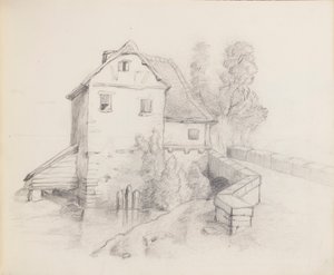 Mill House by a Stream