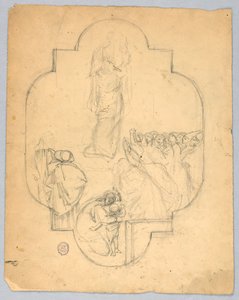 Sketch for a Window or Ceiling by Francis Augustus Lathrop