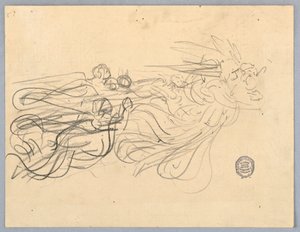 Sketch of Angels by Francis Augustus Lathrop