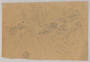 Sketch of Figural Group for Ascension