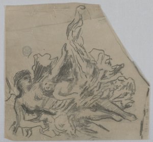 Sketch of Figures for a Ceiling by Francis Augustus Lathrop