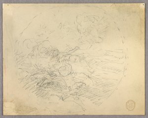 Sketch of Figures in a Circle by Francis Augustus Lathrop
