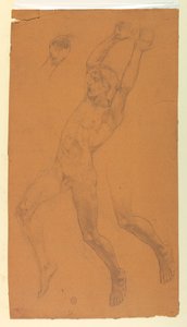 Studies for a Flying Figure by Francis Augustus Lathrop