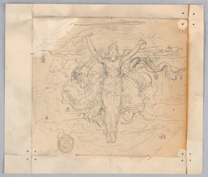 Study for "Zodiac" by Francis Augustus Lathrop