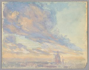 Study of Clouds, Rome, Italy by Francis Augustus Lathrop