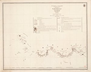 Index chart to the following survey of the coast of Karamania by Francis Beaufort