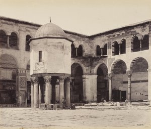 Fountain in the Court of the Great Mosque (Umayyad Mosque), Damascus by Francis Bedford