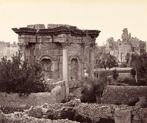 The Circular Temple (Temple of Venus), Baalbek by Francis Bedford