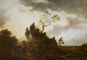 An Extensive Landscape with Gypsies by Francis Bourgeois