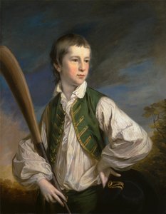 Charles Collyer as a Boy, with a Cricket Bat