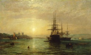 A View of the River Medway at Dusk