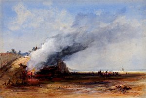 Burning of an Old Boat