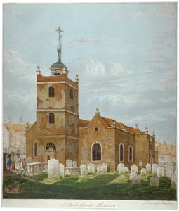 Church of St Paul, Shadwell, London, c1810