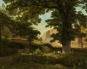 Clifton Rocks from Rownham Fields, c.1821