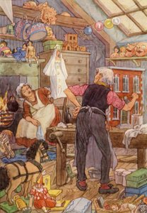 Illustration for The Cricket on the Hearth by Charles Dickens