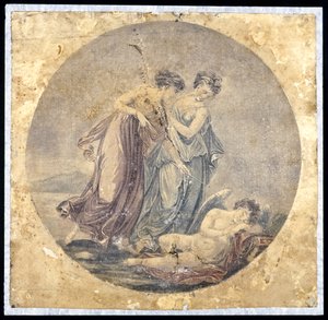 Graces Awakening Cupid by Francis Eginton
