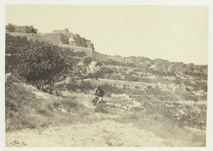 Bethlehem, with the Church of the Nativity, 1857