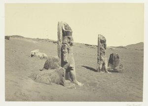 Colossi and Sphinx at Wady Saboua, Nubia by Francis Frith