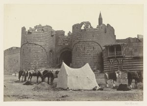 View of Bab al-Azab, gate to the citadel of Cairo