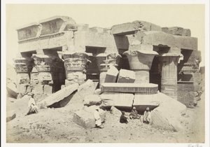 View of the temple of Kom Ombo by Francis Frith