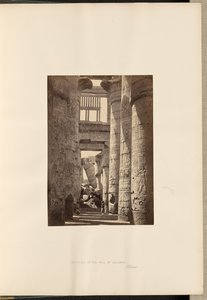 Interior of the Hall of Columns, Karnak by Francis Frith