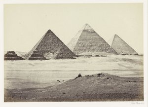 Pyramids of Giza by Francis Frith