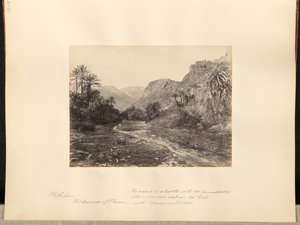 Rephidim, Wilderness of Paran. The scene of a battle with the Amalekites when Moses sat on the hill with Aaron and Hur by Francis Frith
