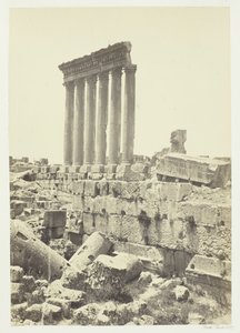 The Great Pillars at Baalbec, 1857 by Francis Frith
