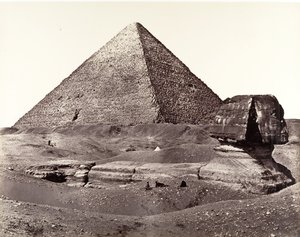The Great Pyramid and The Great Sphinx, 1858