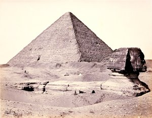 The Great Pyramid and the Great Sphinx, from the Southwest by Francis Frith