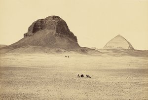 The Pyramids of Dahshoor, From the East by Francis Frith