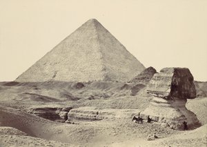 The Sphinx and Great Pyramid, Giza