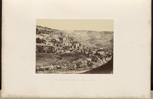The Village of Siloam and Valley of Kidron by Francis Frith