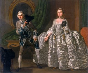 David Garrick and Hannah Pritchard in a Scene from The Suspicious Husband by Francis Hayman