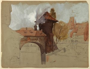 Study of Bridge and Canal by Francis Hopkinson Smith