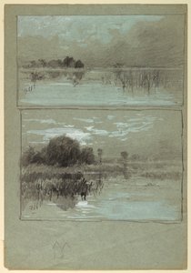 Study of Lake by Francis Hopkinson Smith