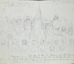 Presenting the Flag by Francis Schell