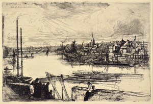 Battersea Reach by Francis Seymour Haden