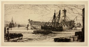 Breaking Up of the Agamemnon, No. 1 by Francis Seymour Haden