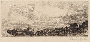 Out of Studio Window by Francis Seymour Haden