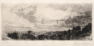 Out of Study Window by Francis Seymour Haden