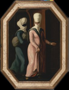 A Turkish Lady Going with Her Slave to the Bath by Francis Smith