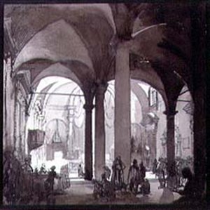 Interior View of the Convent Church, San Felice, Florence by Francis Sydney Unwin