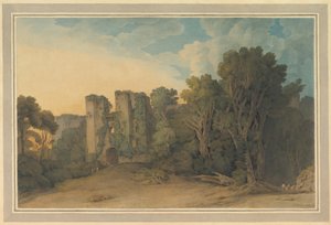 Berry Pomeroy Castle in Devon by Francis Towne